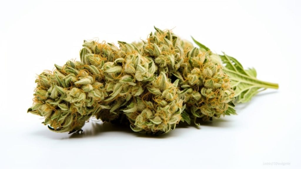 ChiefofLeaf Baja Blast cannabis strain buds for review and analysis.